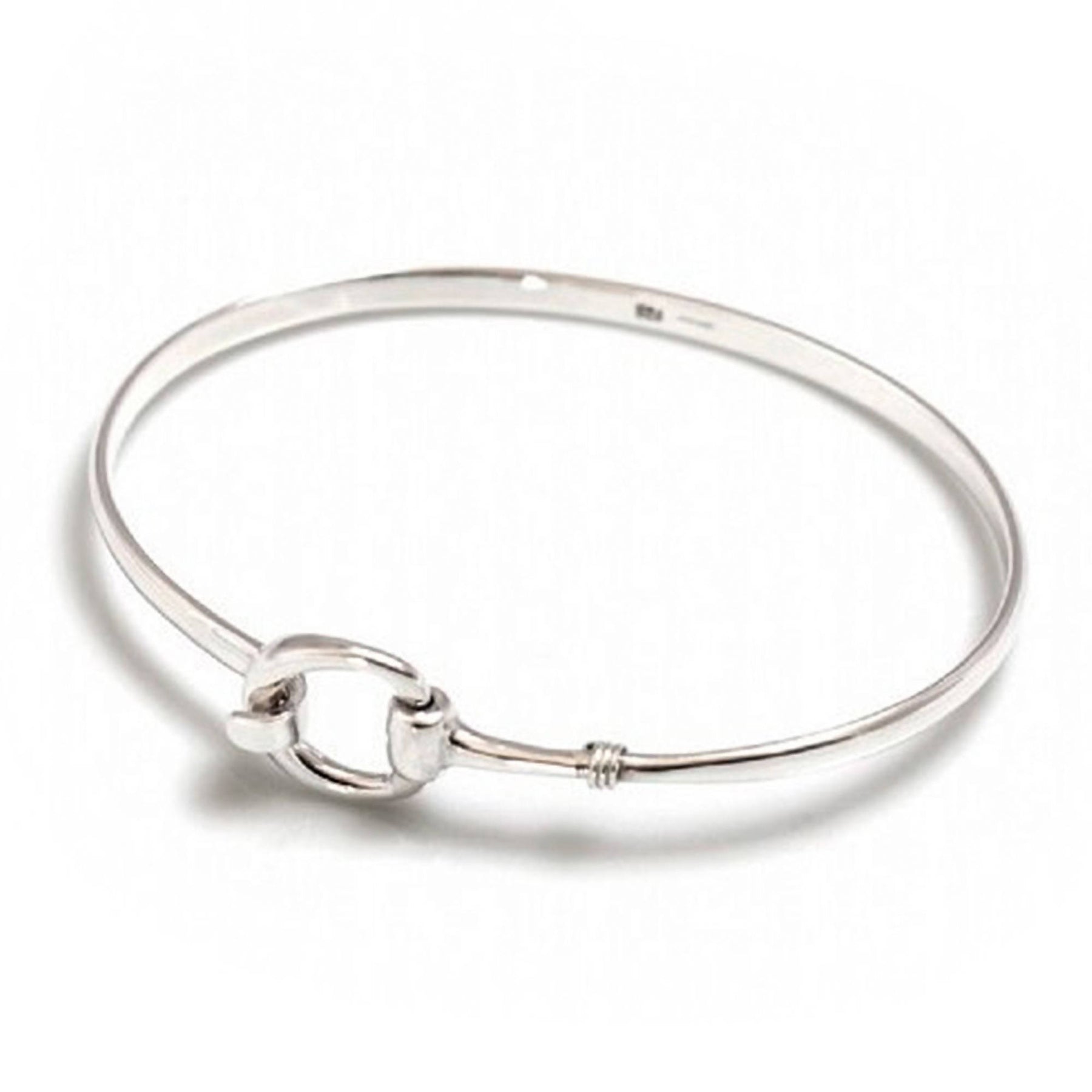 Sabrina Silver 5/8 wide Sterling Silver Snaffle Bit Bangle